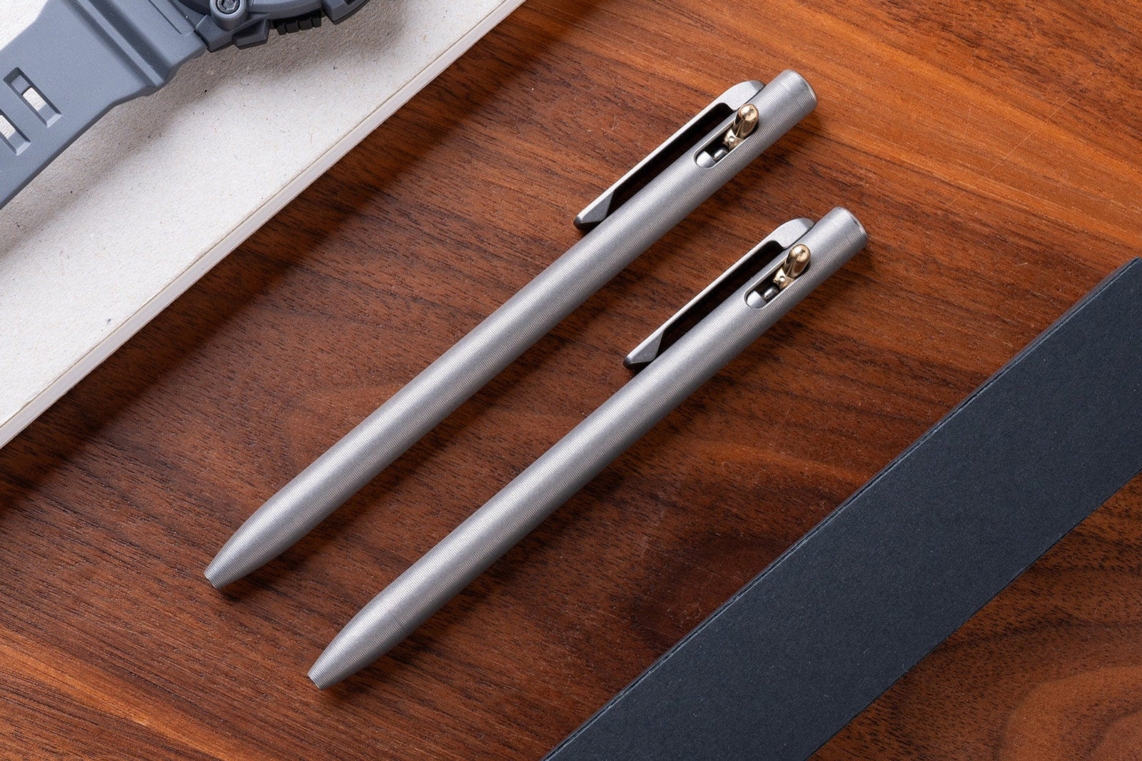 Tactile Turn Slim Switch Titanium Stonewashed Pen – Mukama