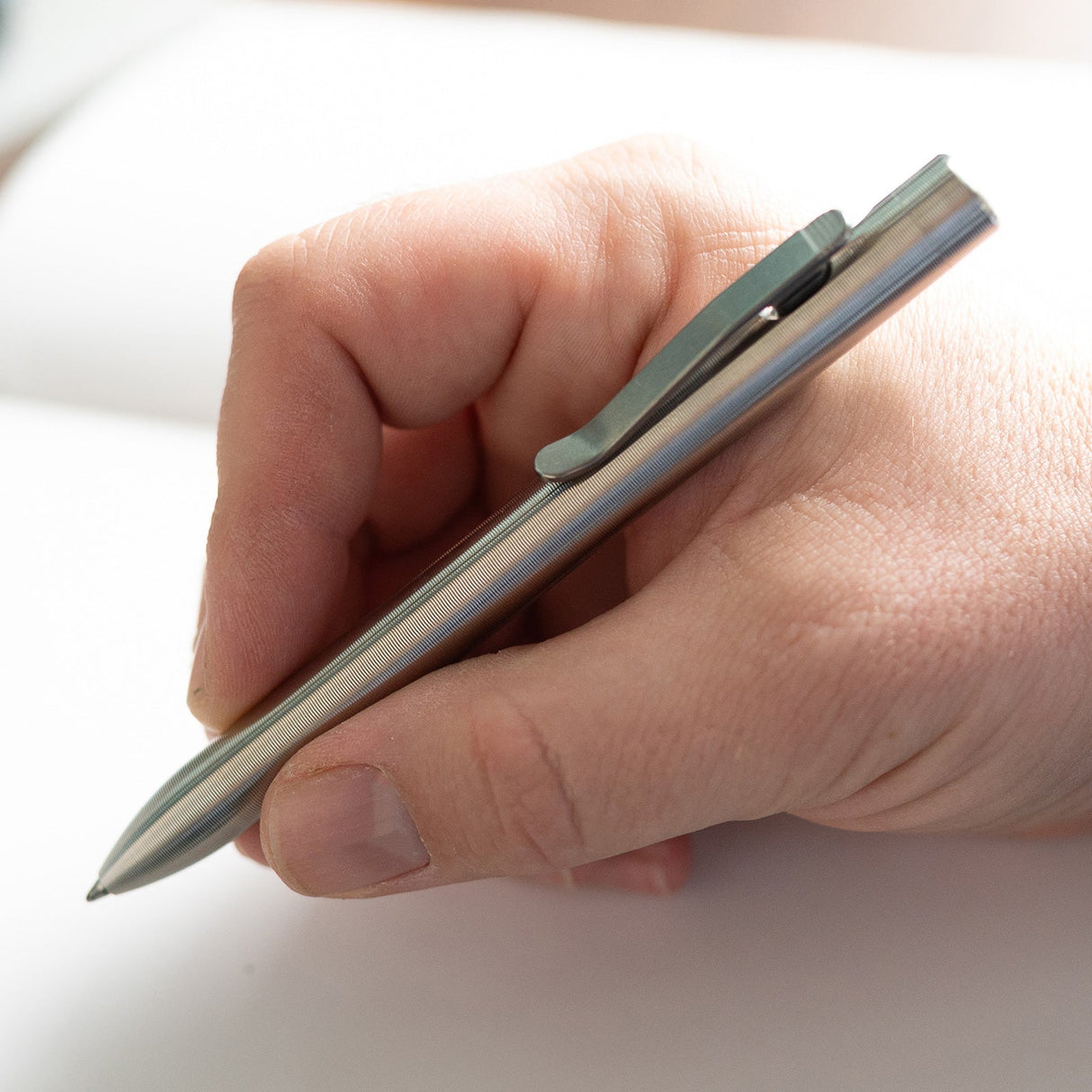 Tactile Turn Clip Action Titanium Pen