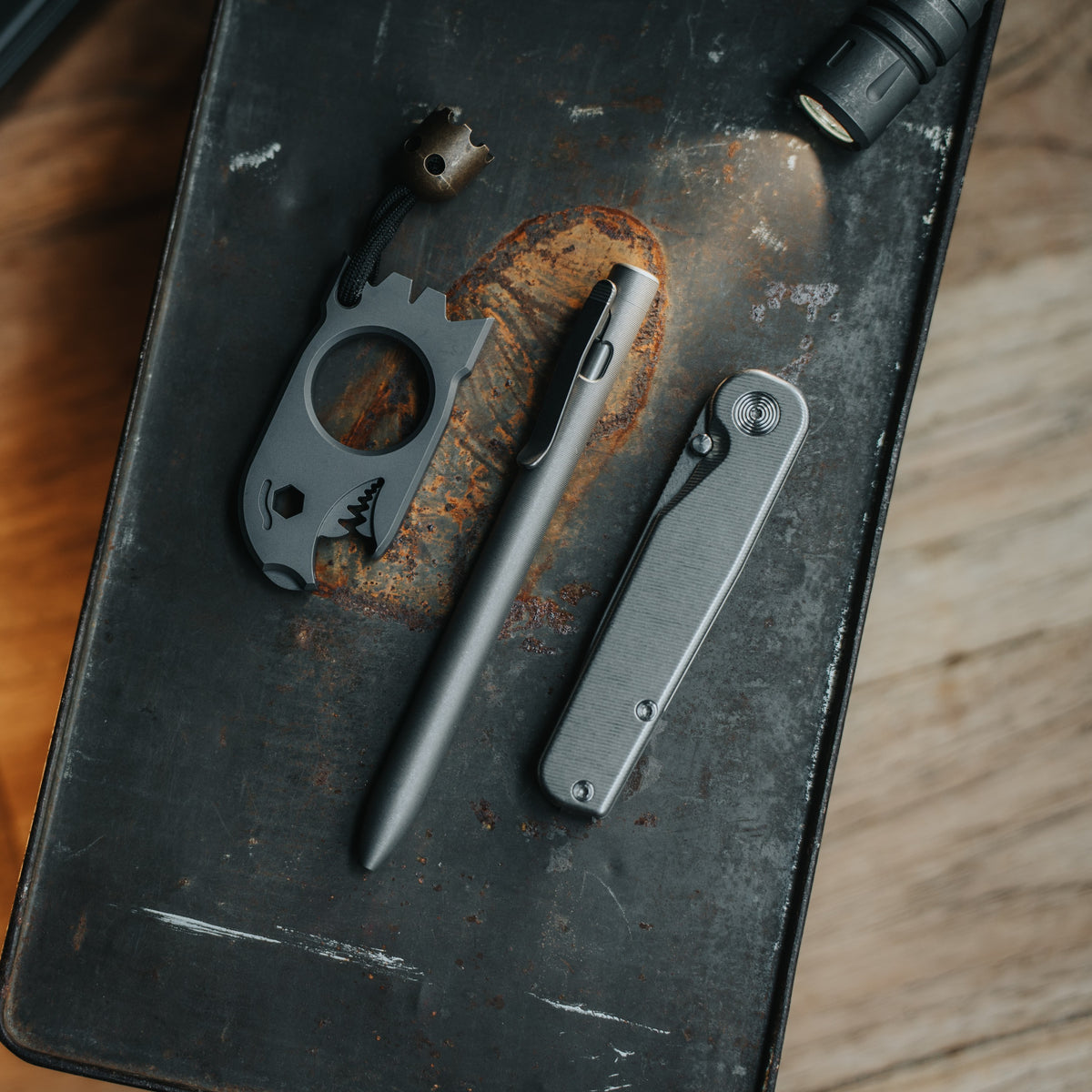Tactile Turn Clip Action Titanium Pen