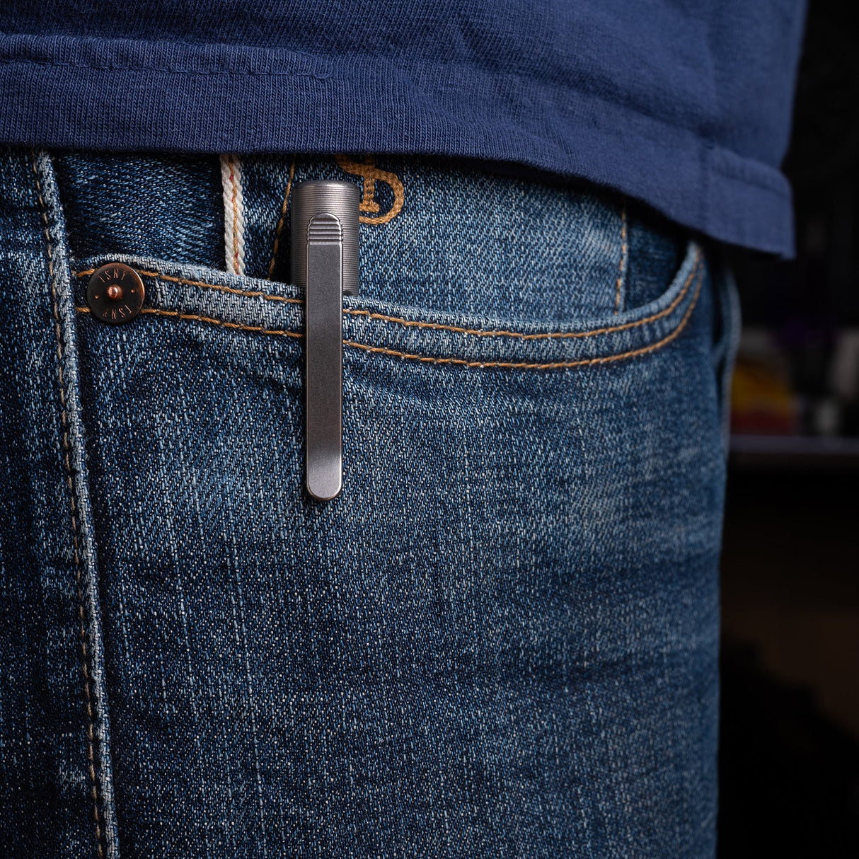 Tactile Turn Clip Action Titanium Pen