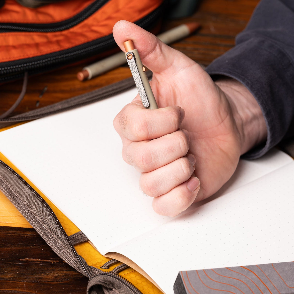 Tactile Turn Off Grid Side Click Pen