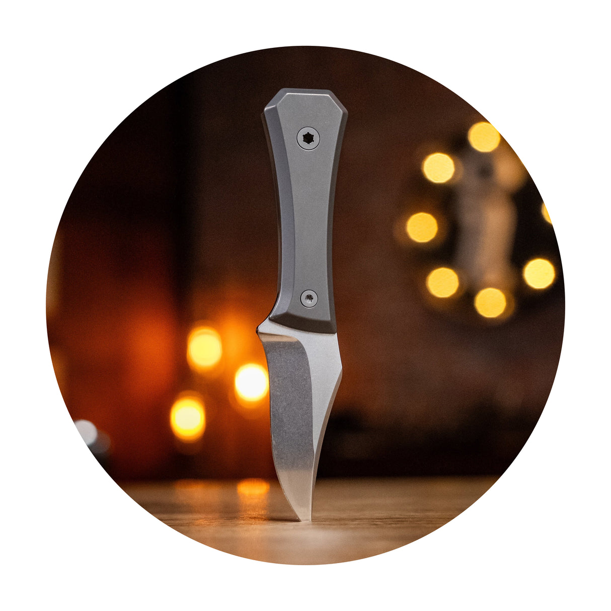 Ti Pocket Bowie Knife
