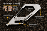Trayvax Talon Hex Carabiner Multi-Tool