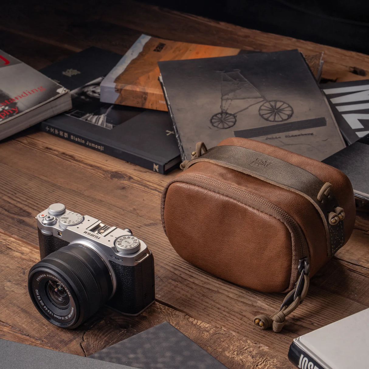 Wotancraft Full Leather Portable Camera Pouch