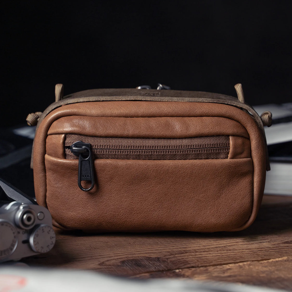 Wotancraft Full Leather Portable Camera Pouch