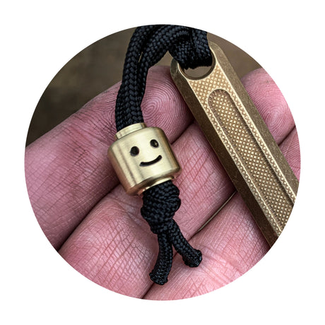 ZeroFeud BrickMan Brass Bead